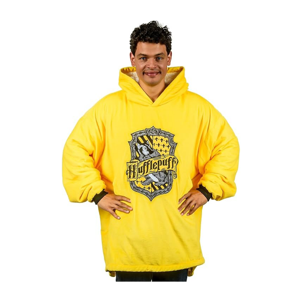 Harry Potter: Hufflepuff Oversized Blanket Hoodie - Sherpa-fleece lined