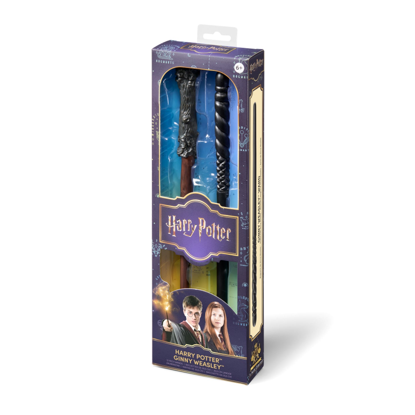 Harry Potter & Ginny Weasley PVC Role Play Wands Twin Pack