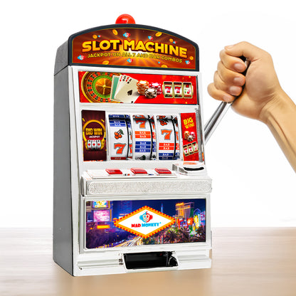 Mad Monkey - Slot Machine XL Money Box Tabletop Toy