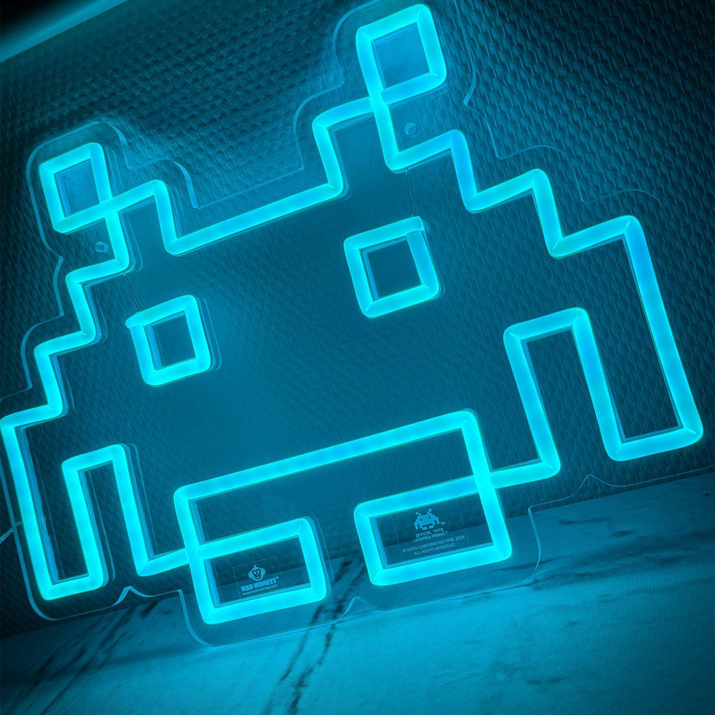 Space Invaders Logo Neon Lamp