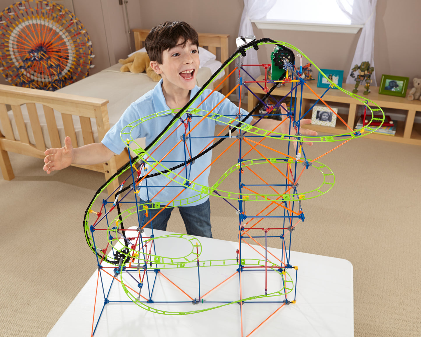 K'NEX Motorised Typhoon Frenzy Coaster 2 in 1 Building Set