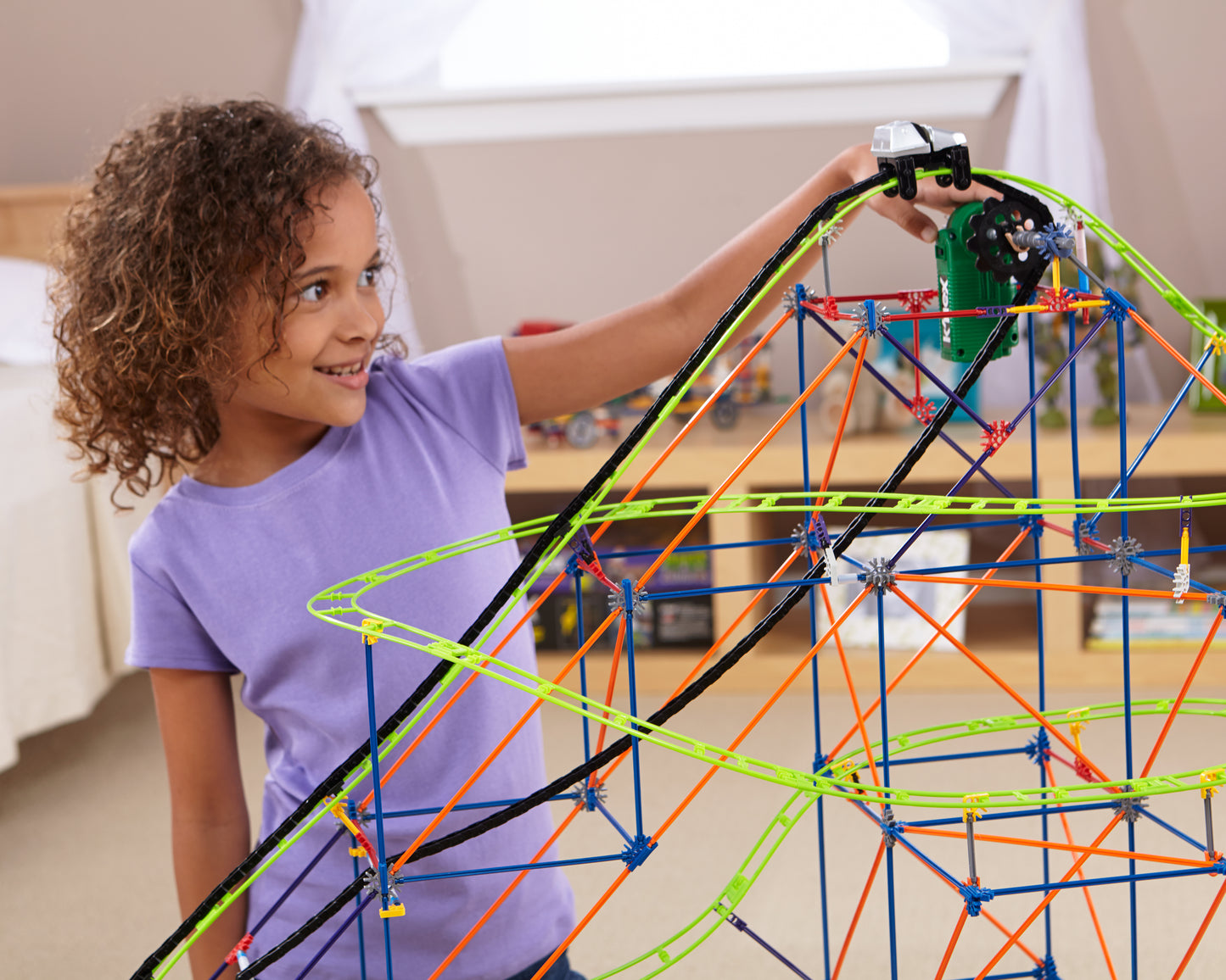 K'NEX Motorised Typhoon Frenzy Coaster 2 in 1 Building Set