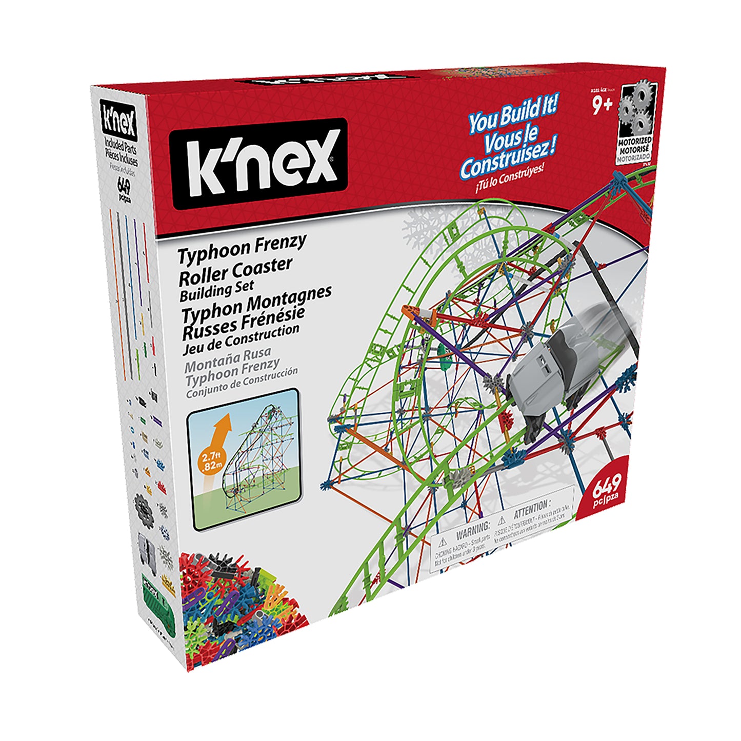 K'NEX Motorised Typhoon Frenzy Coaster 2 in 1 Building Set