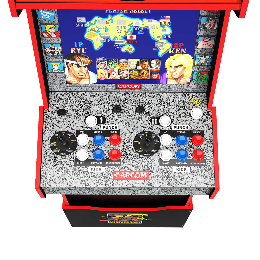 Arcade1Up Street Fighter Turbo Legacy Yoga Flame 14-in-1 Wifi Enabled Arcade Machine