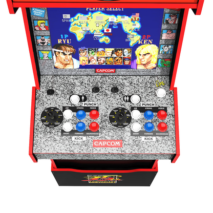 Arcade1Up Street Fighter Turbo Legacy Yoga Flame 14-in-1 Wifi Enabled Arcade Machine