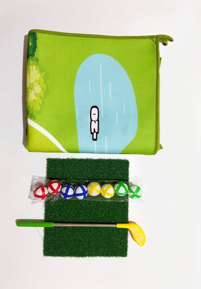Golf Tee Mat Mini Golf Game for Home & Indoors
