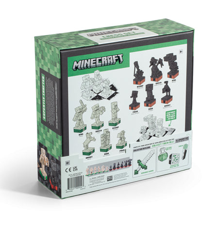 Minecraft Overworld Heroes VS Hostile Mobs Chess Set