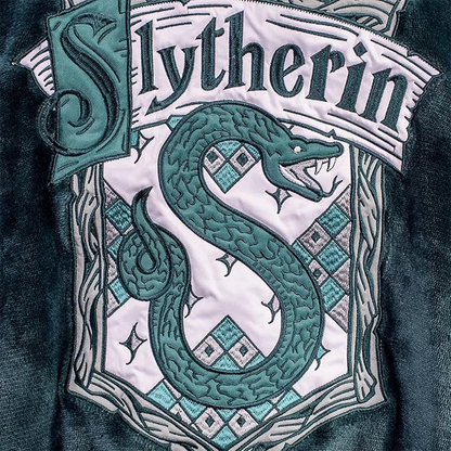 Harry Potter: Unisex Slytherin Oversized Blanket Hoodie - Comfortable Sherpa fleece lining and pockets