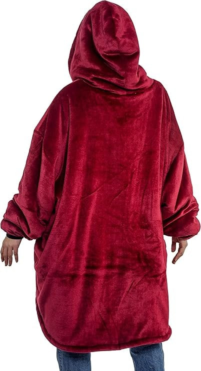 Harry Potter: Unisex Gryffindor Oversized Blanket Hoodie - Comfortable Sherpa fleece lining and pockets