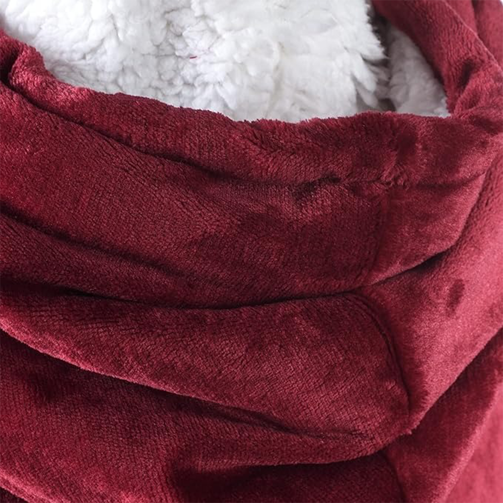 Harry Potter: Unisex Gryffindor Oversized Blanket Hoodie - Comfortable Sherpa fleece lining and pockets