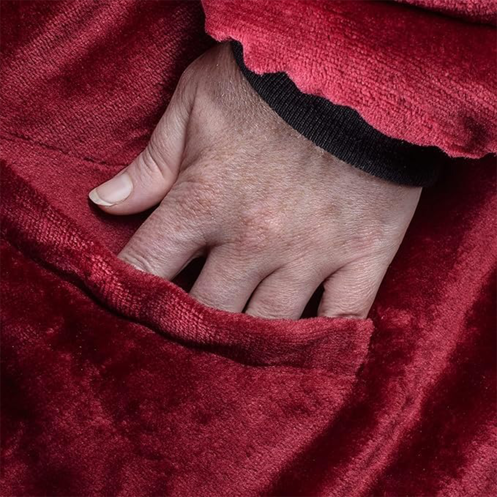 Harry Potter: Unisex Gryffindor Oversized Blanket Hoodie - Comfortable Sherpa fleece lining and pockets