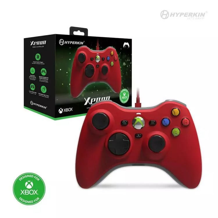 Hyperkin Xenon Xbox Series X/S Wired Controller - Red