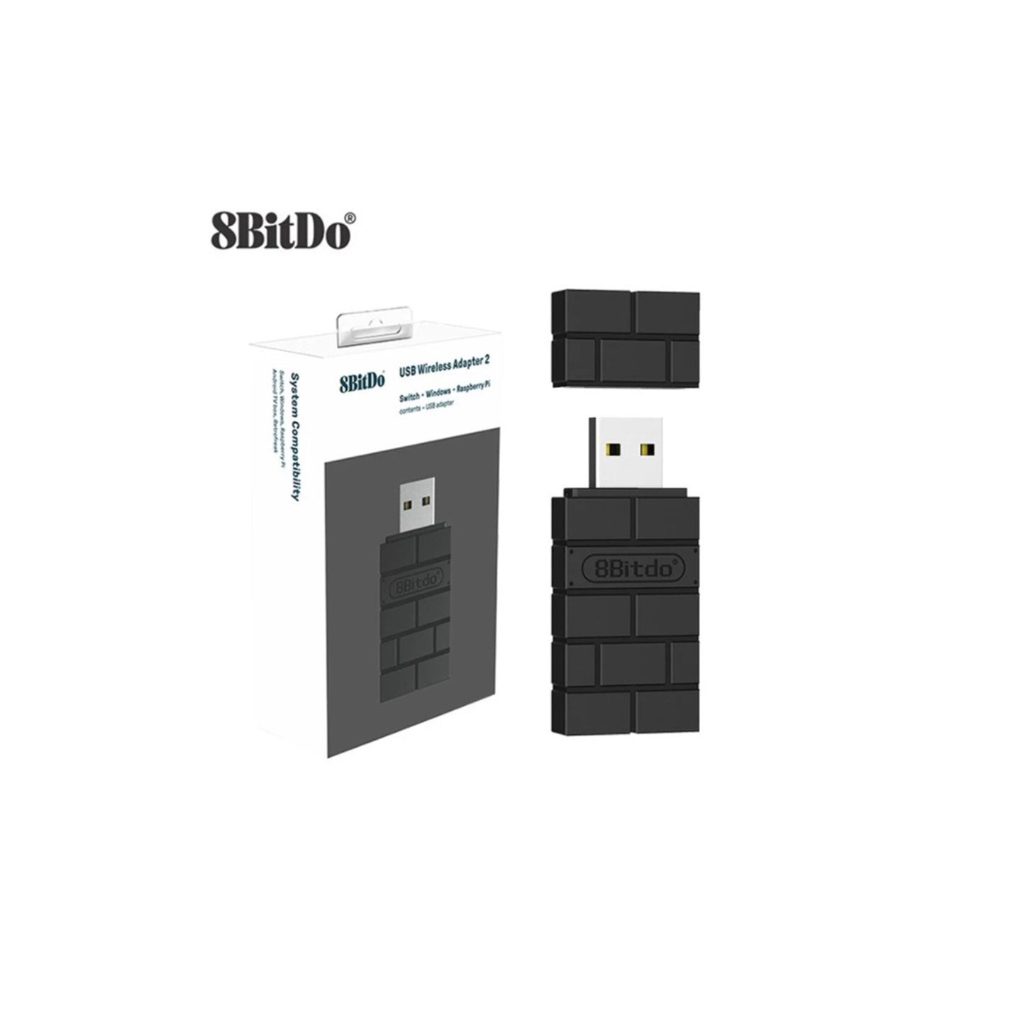 USB Wireless Adapter 2 for Switch PC Mac Xbox and PS5 (Black)