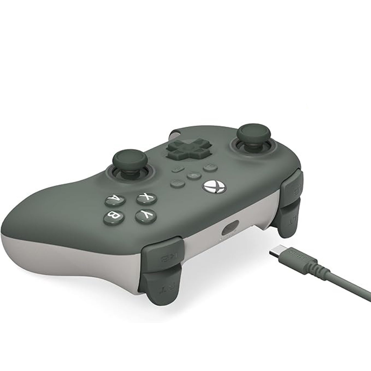 8BitDo Ultimate C Wired Controller for Xbox Series X|S and PC with RGB Fire Ring and Hall Effect Joysticks (Dark Green)