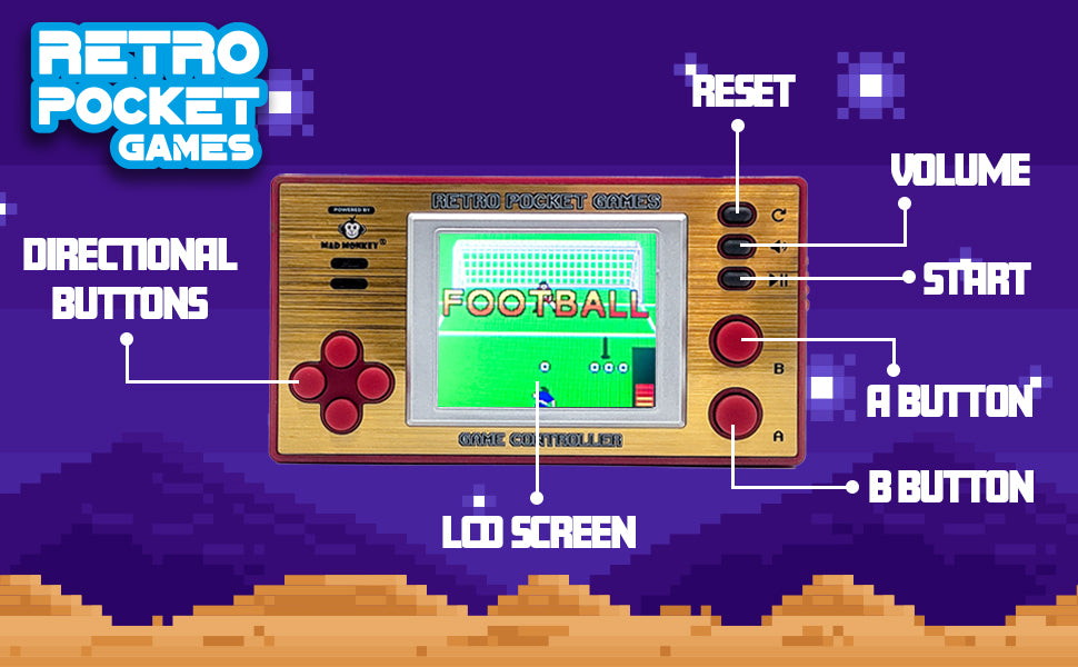 Mad Monkey - Retro Arcade Games - incl. 200x 8-Bit Games
