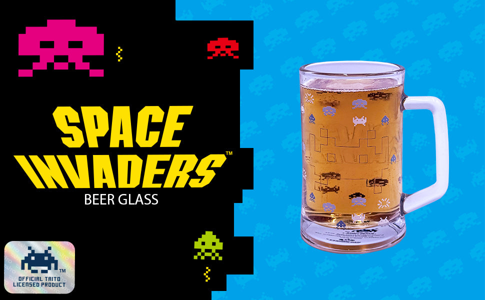 Space Invaders Beer Glass - 350ml
