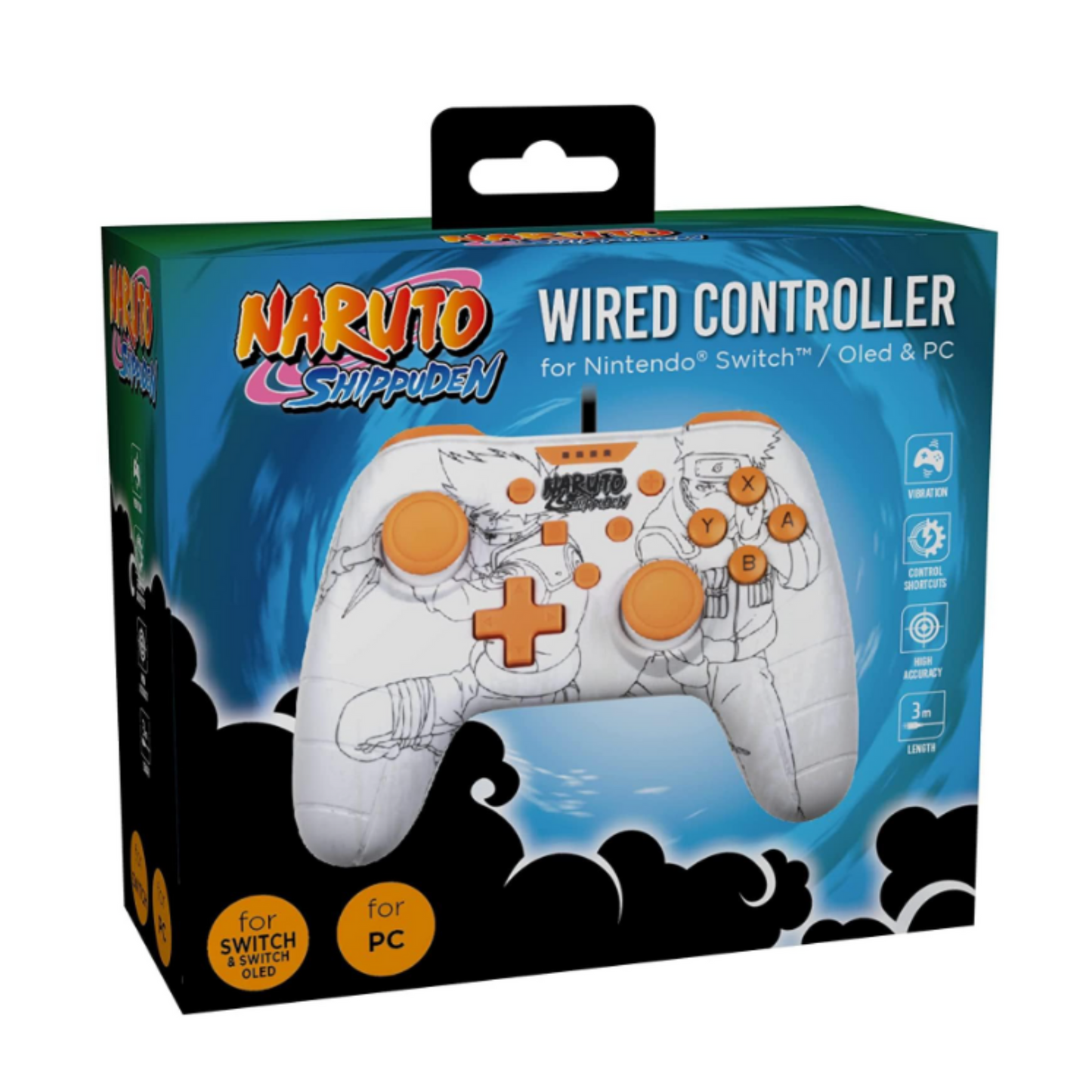 Konix Naruto White Nintendo Switch/PC Gaming Controller
