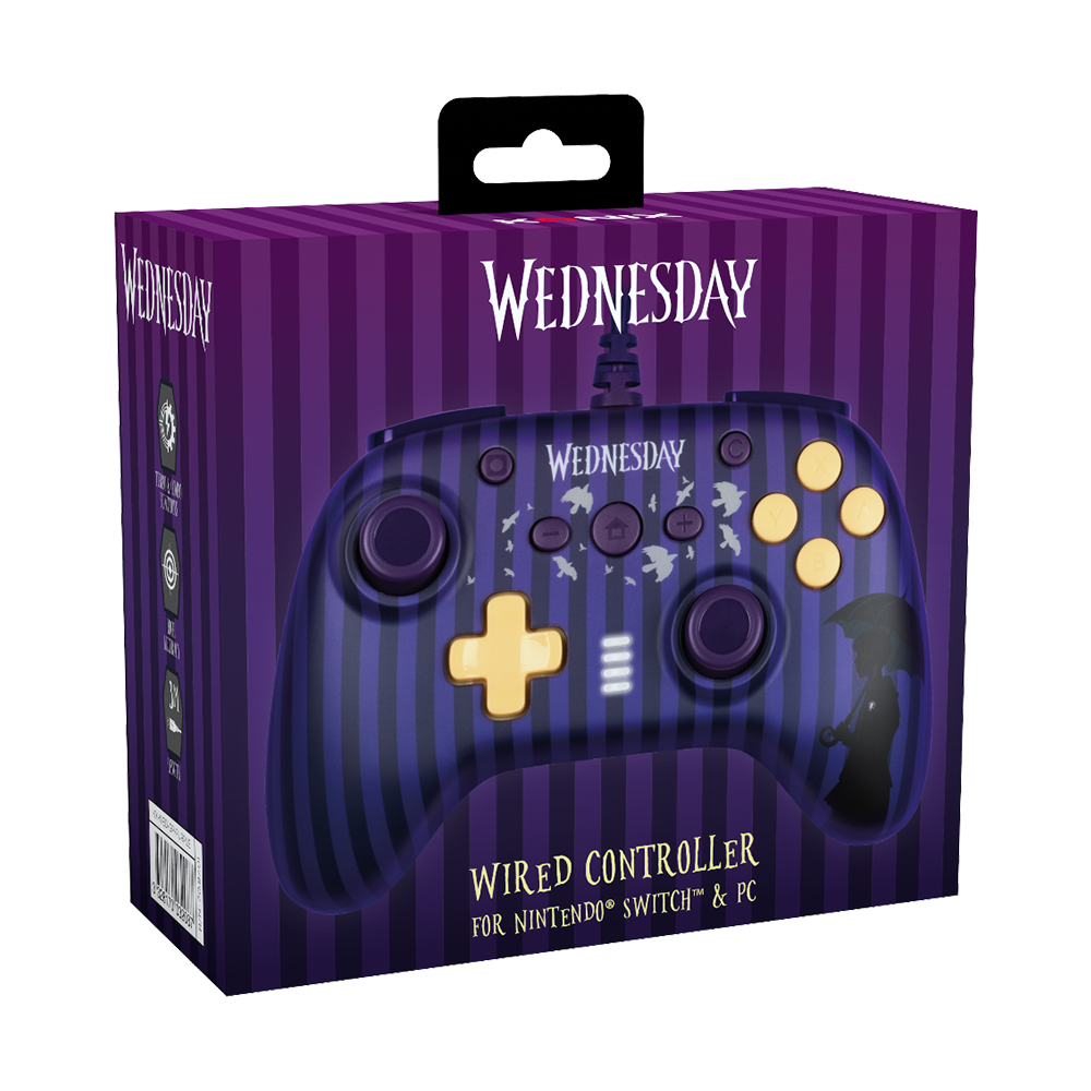 Wednesday - Officially licensed Controller For Nintendo Switch & PC