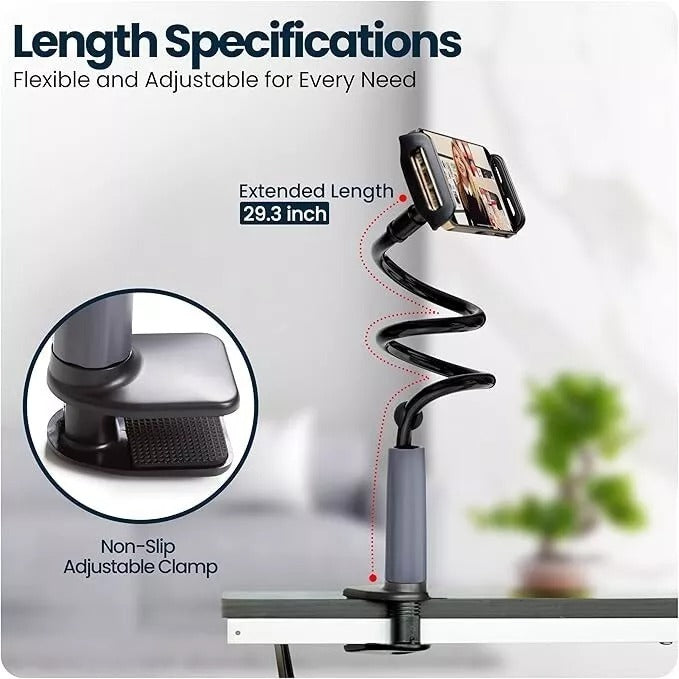 ThumbsUp! - Lazy Arm II Adjustable Gooseneck Clamp 30" Phone & Tablet Holder