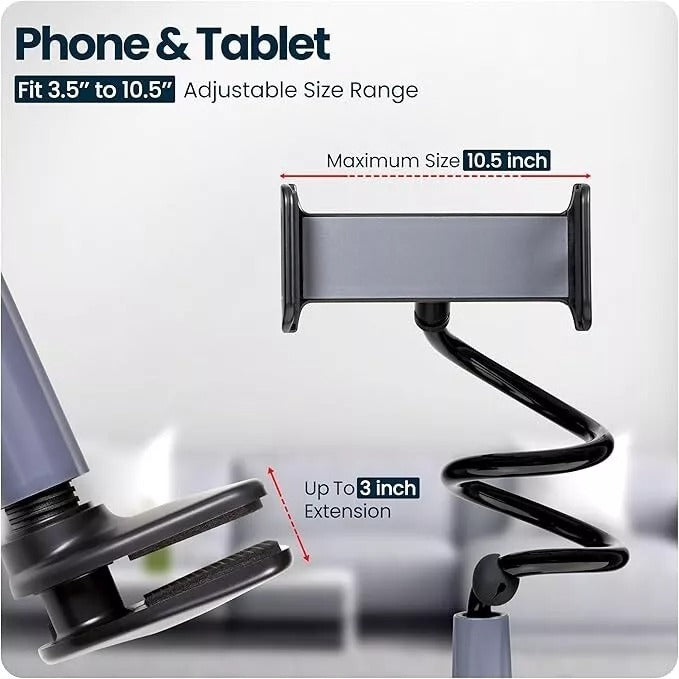 ThumbsUp! - Lazy Arm II Adjustable Gooseneck Clamp 30" Phone & Tablet Holder